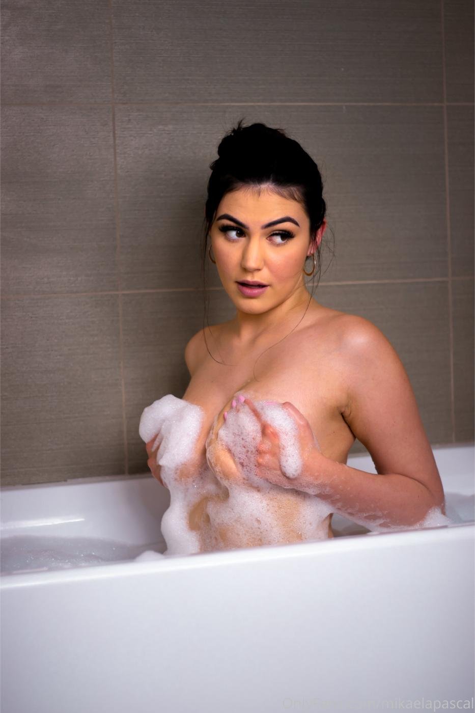 mikaela pascal nude in bath onlyfans set leaked LEFVBD