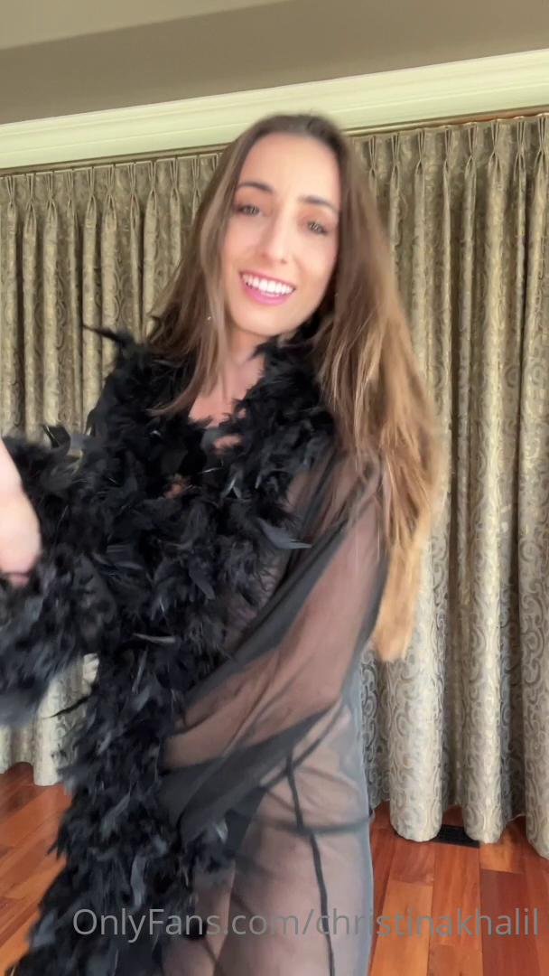 christina khalil see through robe lingerie onlyfans video leaked UEZBZV